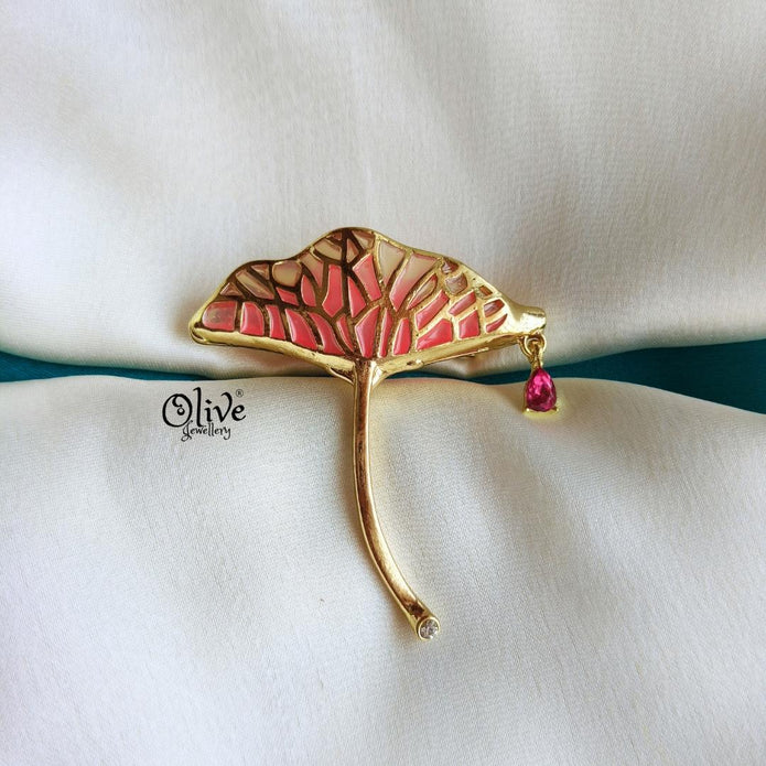 Lotus Leaf Brooch-991