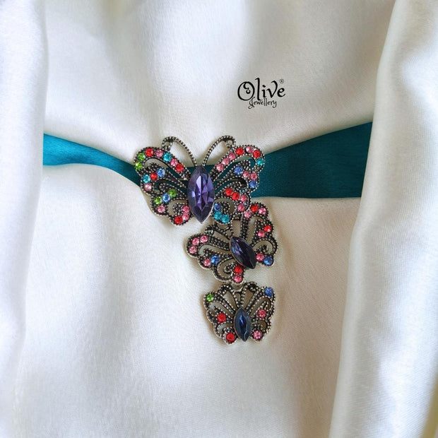 Three Step Butterfly Brooch -1019