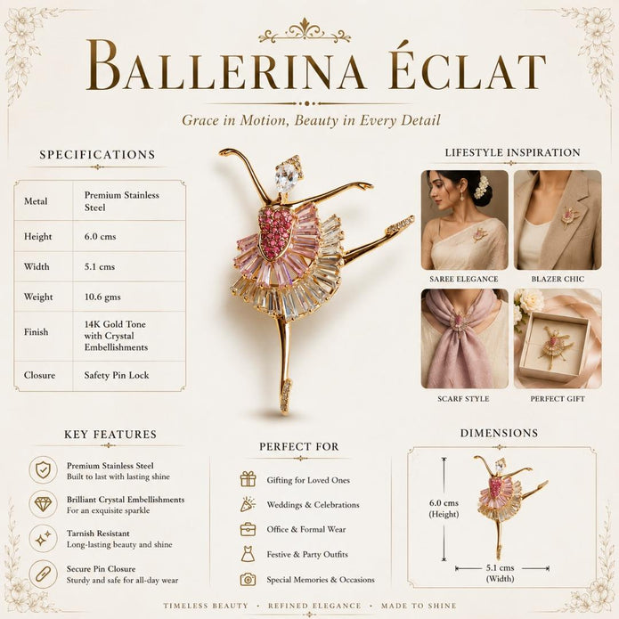 Ballerina Eclat Brooch
