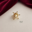 Starburst Pearl Crystal Brooch