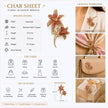 Char Sheet Floral Blossom Brooch