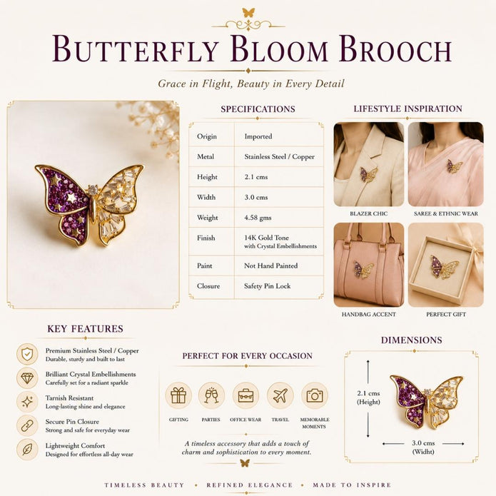 Butterfly Bloom Brooch