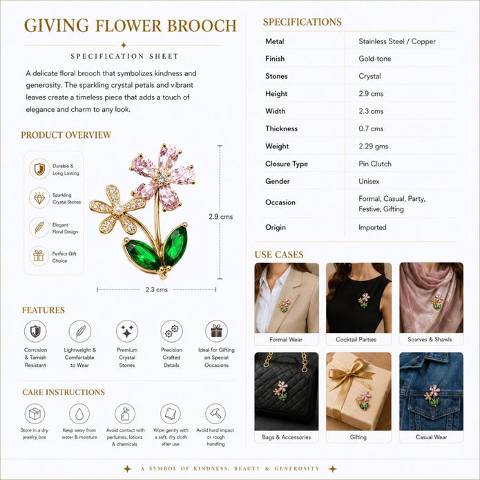 Giving Flower Brooch