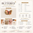 Butterfly  Crystal Brooch