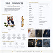 Owl Brooch