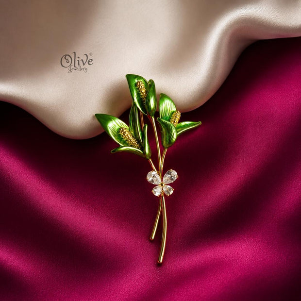 Verde Blossom Brooch