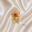 Floral Sparkle crystal  Brooch