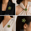 Emerald Bloom Brooch