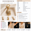 Deer Brooch