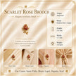 Scarlet Rose Brooch