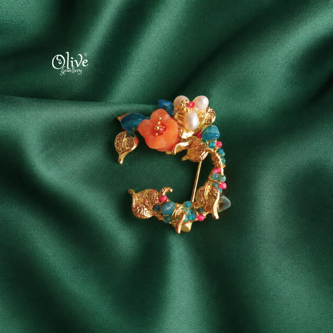 Floral Pearl Brooch/Pendant