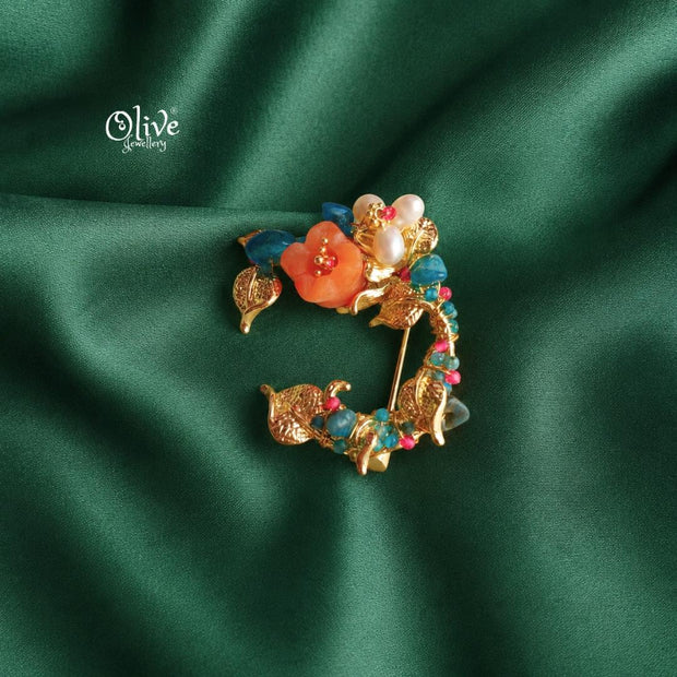 Floral Pearl Brooch/Pendant