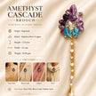Amethyst Cascade Brooch
