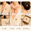 Lavender Pearl Flower  Brooch