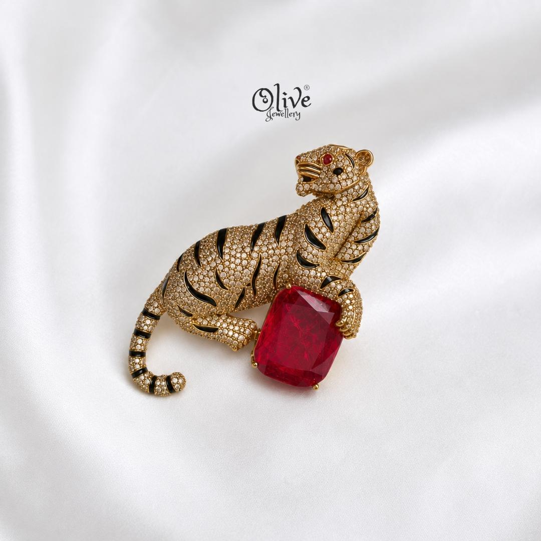 Royal Tiger Brooch