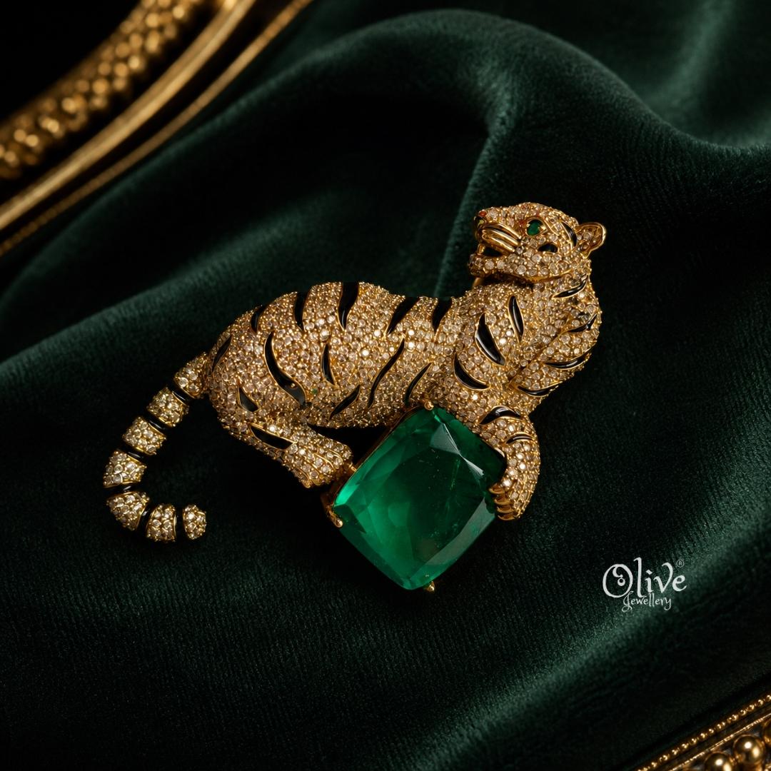 Royal Tiger Brooch
