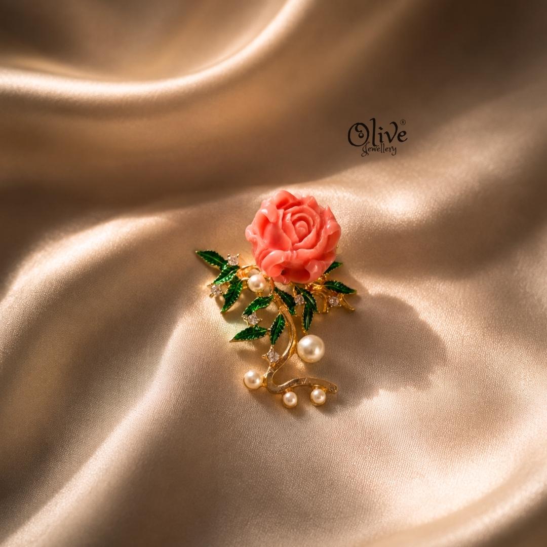 Blush Rose Brooch