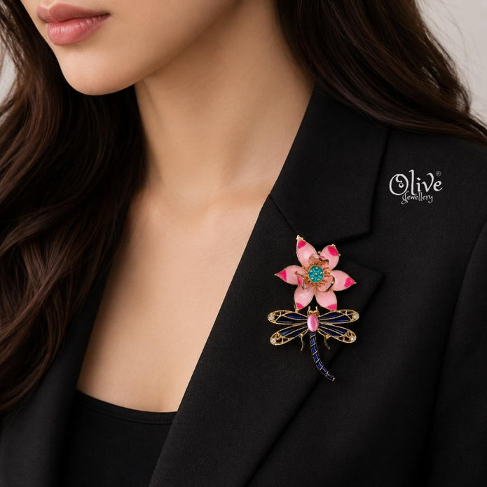 Lotus Grace brooch