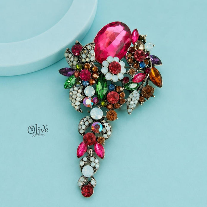 Ruby Radiance Brooch (Pendant)