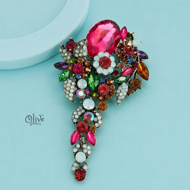 Ruby Radiance Brooch (Pendant)