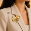 Golden Ginkgo Brooch