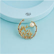 Pearl Laurel Brooch