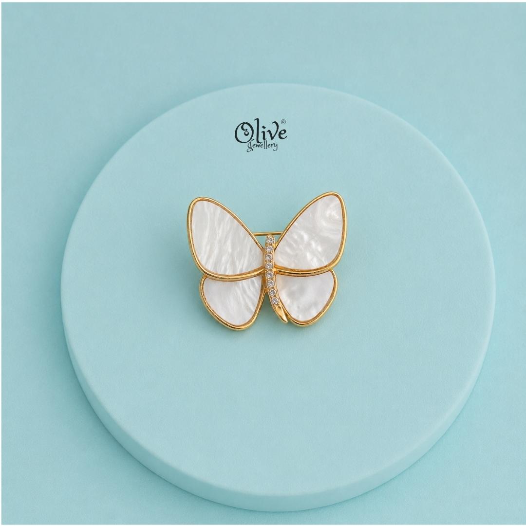 Pearl Wings Brooch