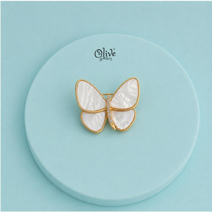 Pearl Wings Brooch