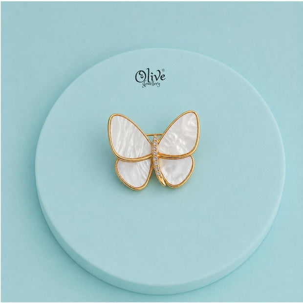 Pearl Wings Brooch