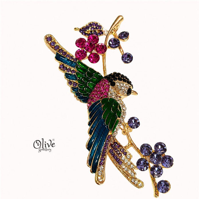 Verdant Plumage Brooch