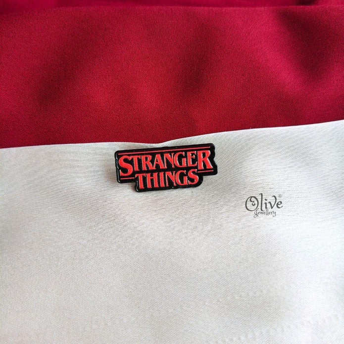 Stranger Things Logo Enamel Pin