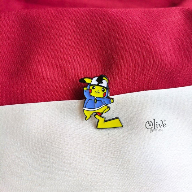 Pikachu Street Style Enamel Pin