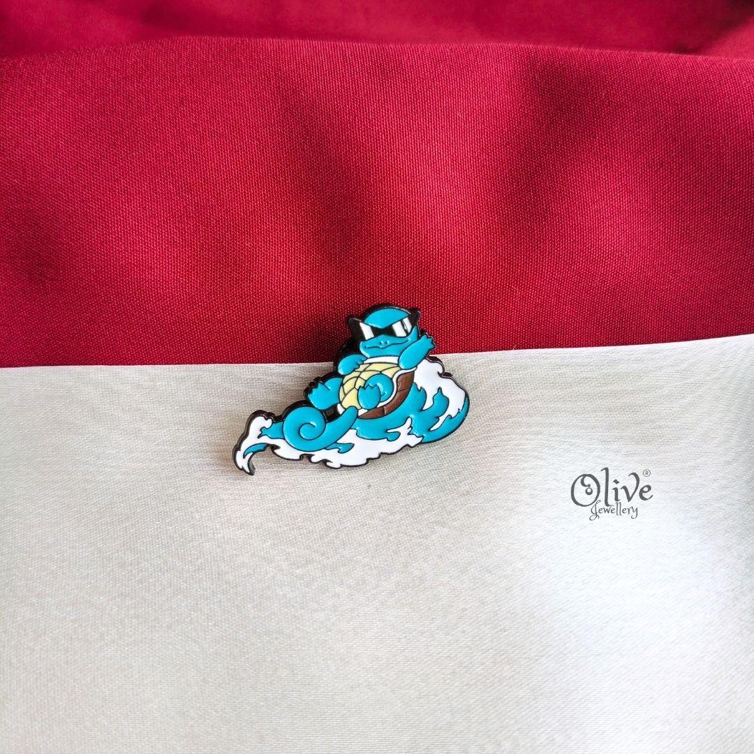 Blastoise Surf Enamel Pin