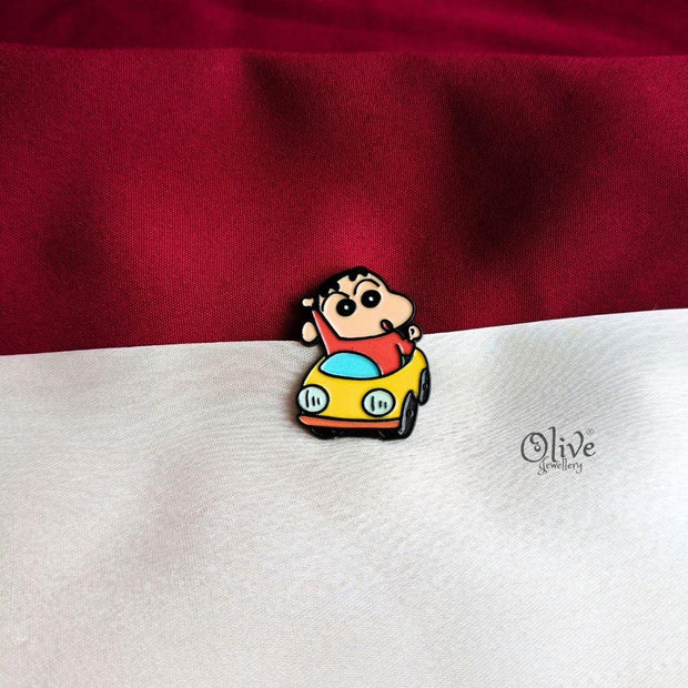 Shinchan Joy Ride Enamel Pin