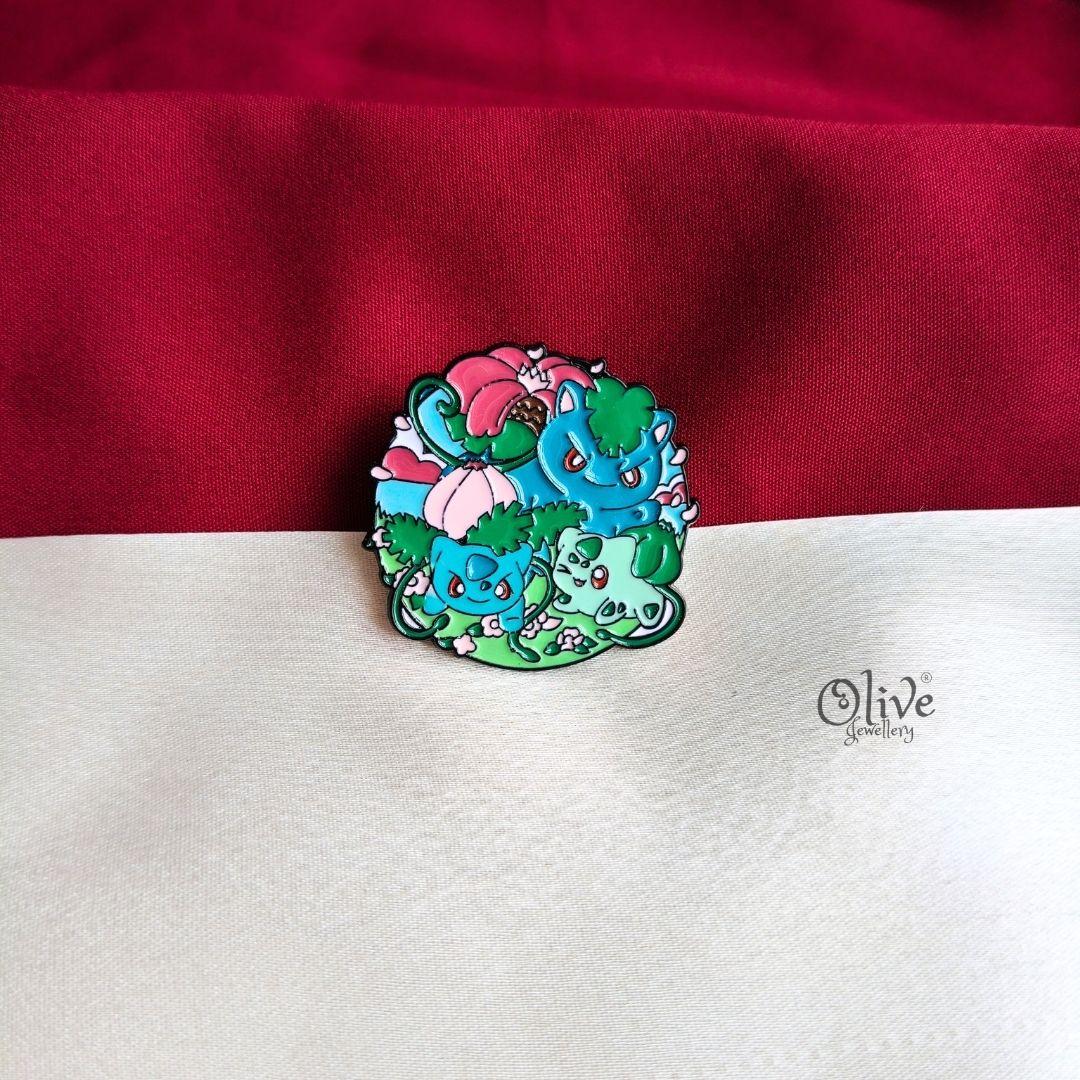 Bulbasaur Evolution Enamel Pin