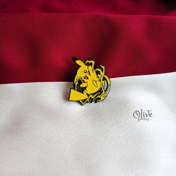 Pikachu Thunderbolt Enamel Pin