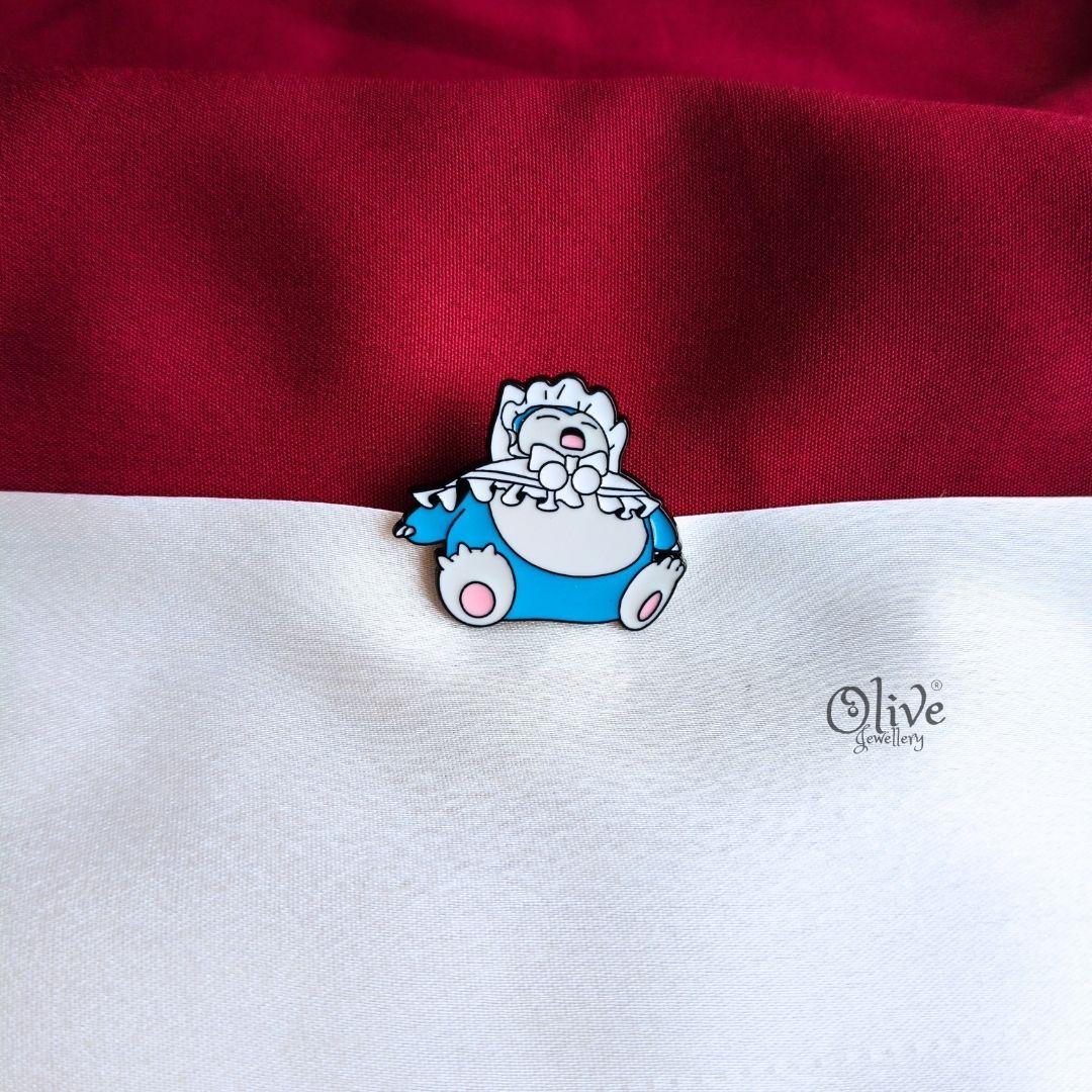 Snorlax Maid Enamel Pin