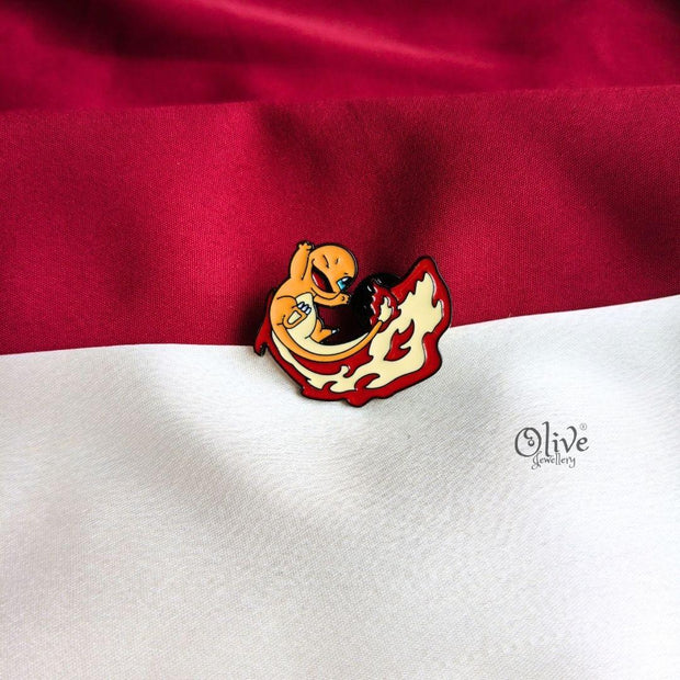 Charmander Flame Enamel Pin