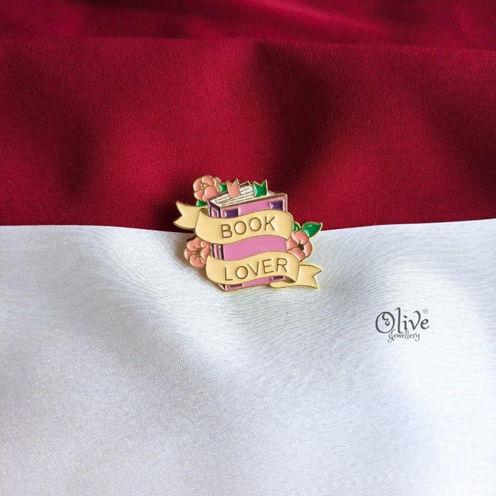 Book Lover Enamel Pin