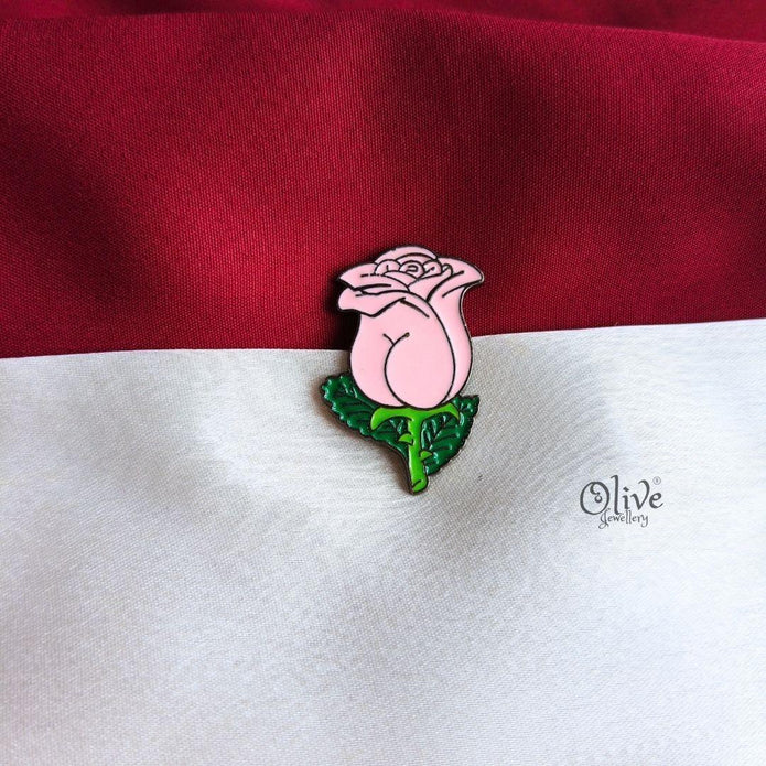 Blush Rose Enamel Pin