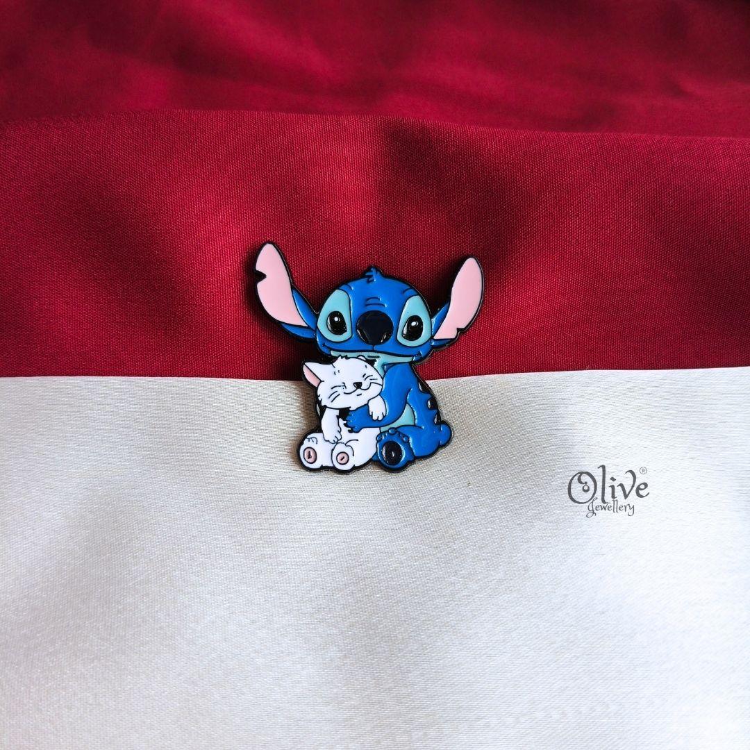 Stitch & Kitten Enamel Pin