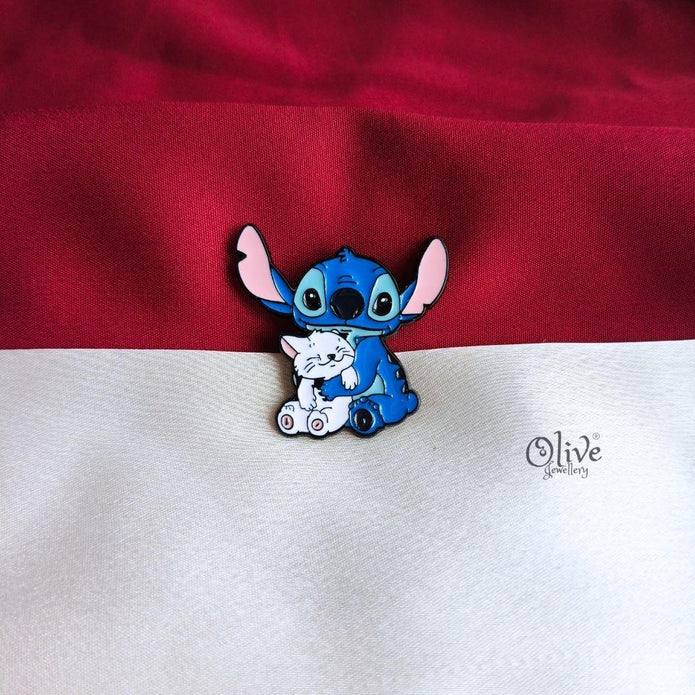 Stitch & Kitten Enamel Pin