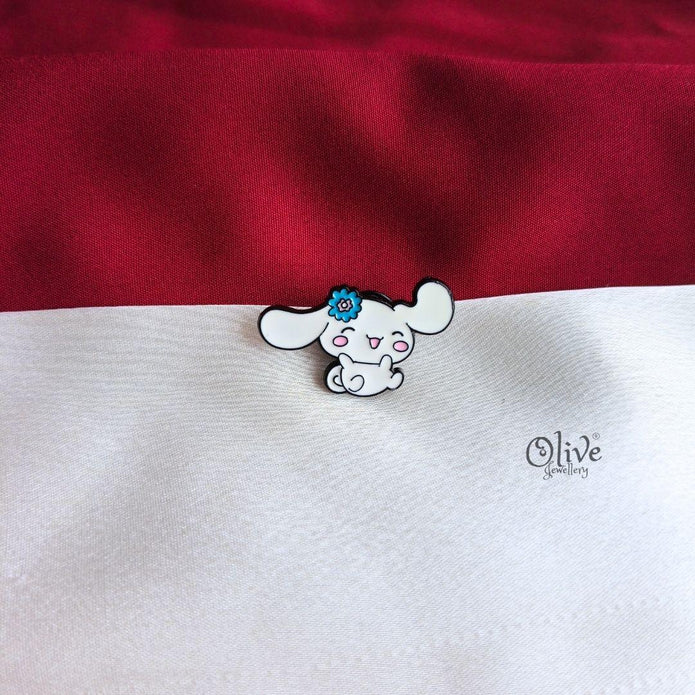 Cinnamoroll Flower Enamel Pin