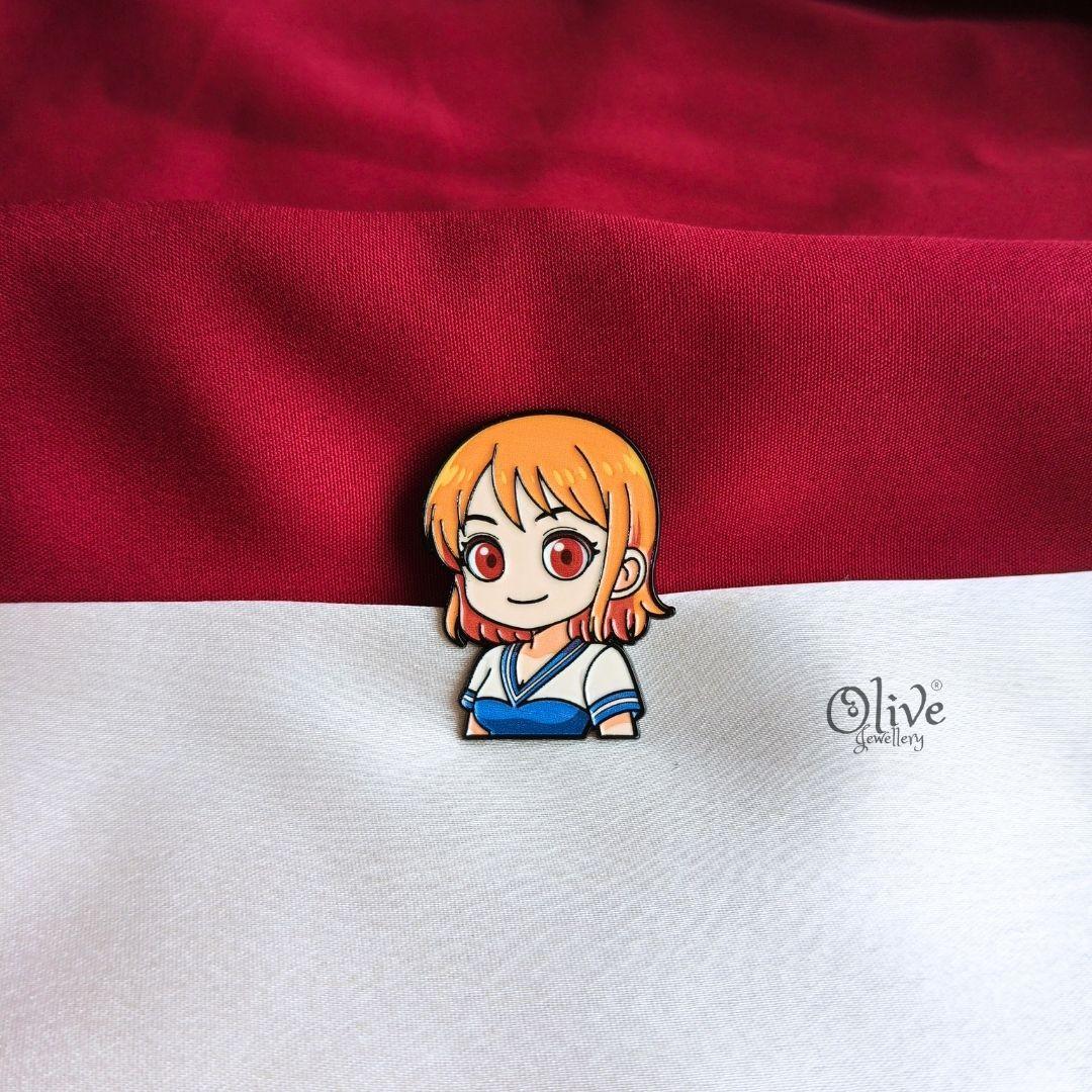 Nami Anime Enamel Pin