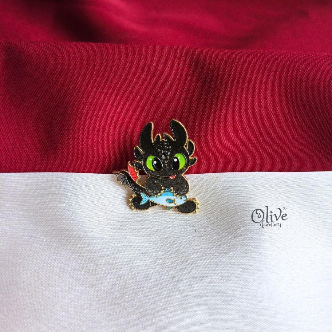 Toothless Fish Enamel Pin