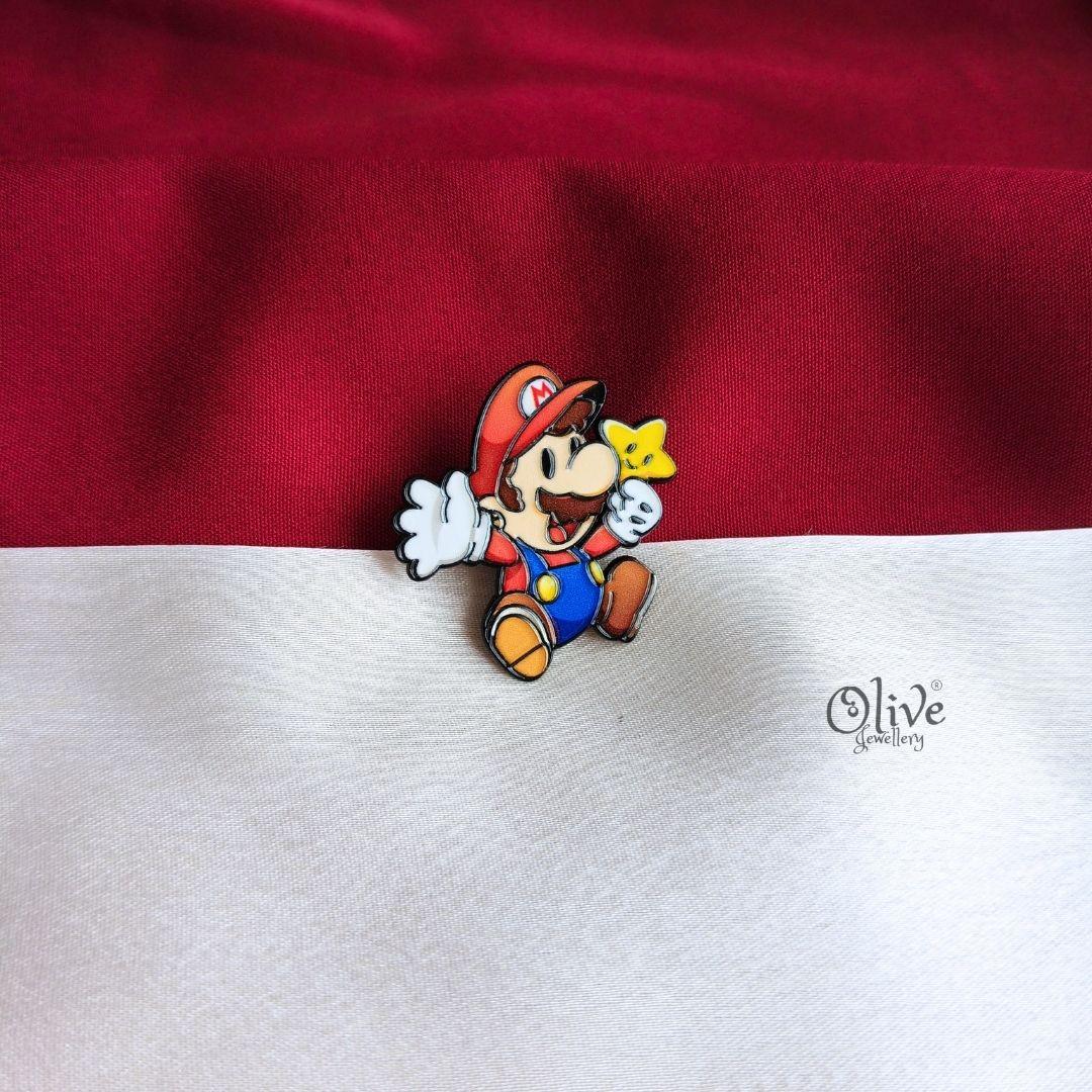 Mario Super Star Enamel Pin