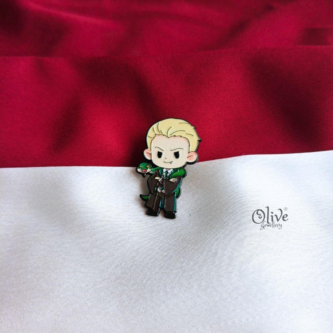 Draco Malfoy Slytherin Enamel Pin