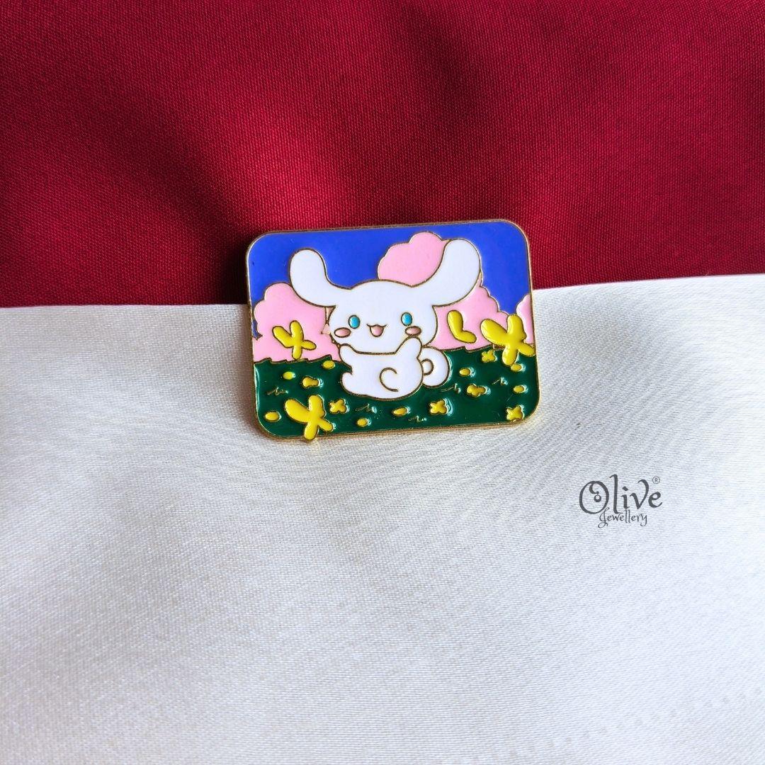 Cinnamoroll Butterfly Garden Enamel Pin