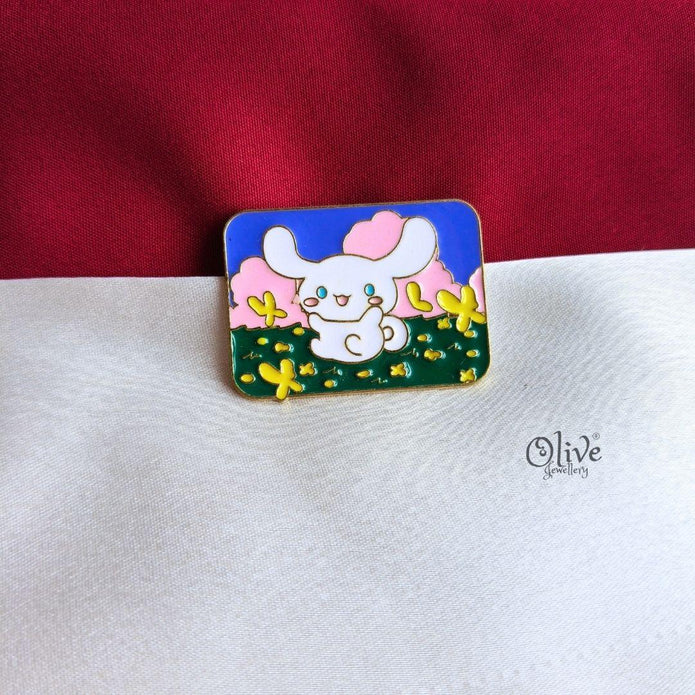 Cinnamoroll Butterfly Garden Enamel Pin