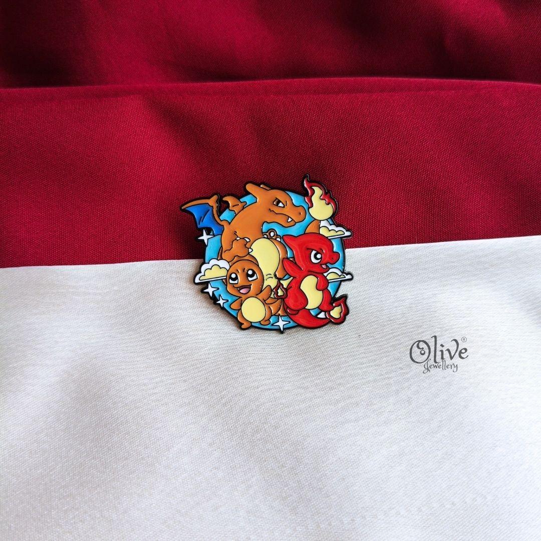 Charmander Evolution Enamel Pin